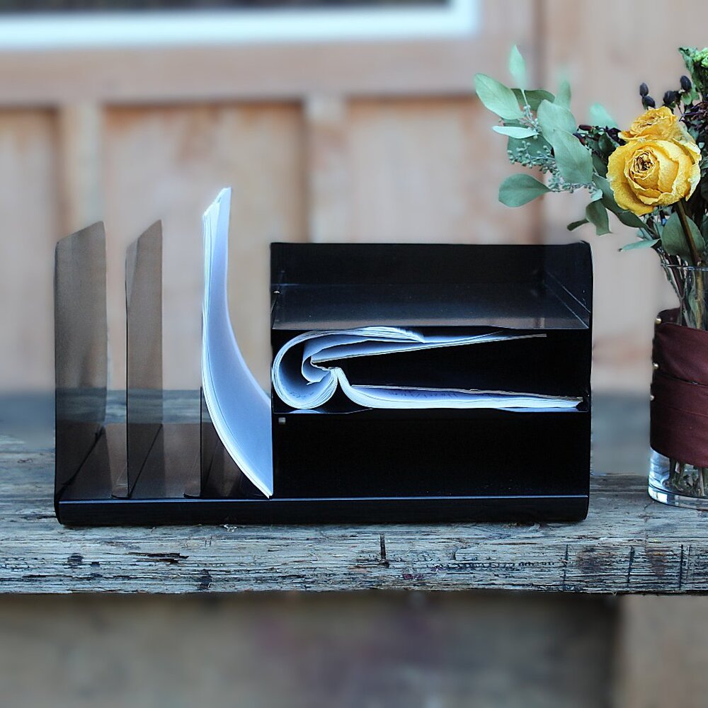 1960s Vintage Steelmaster Metal Desk Organizer